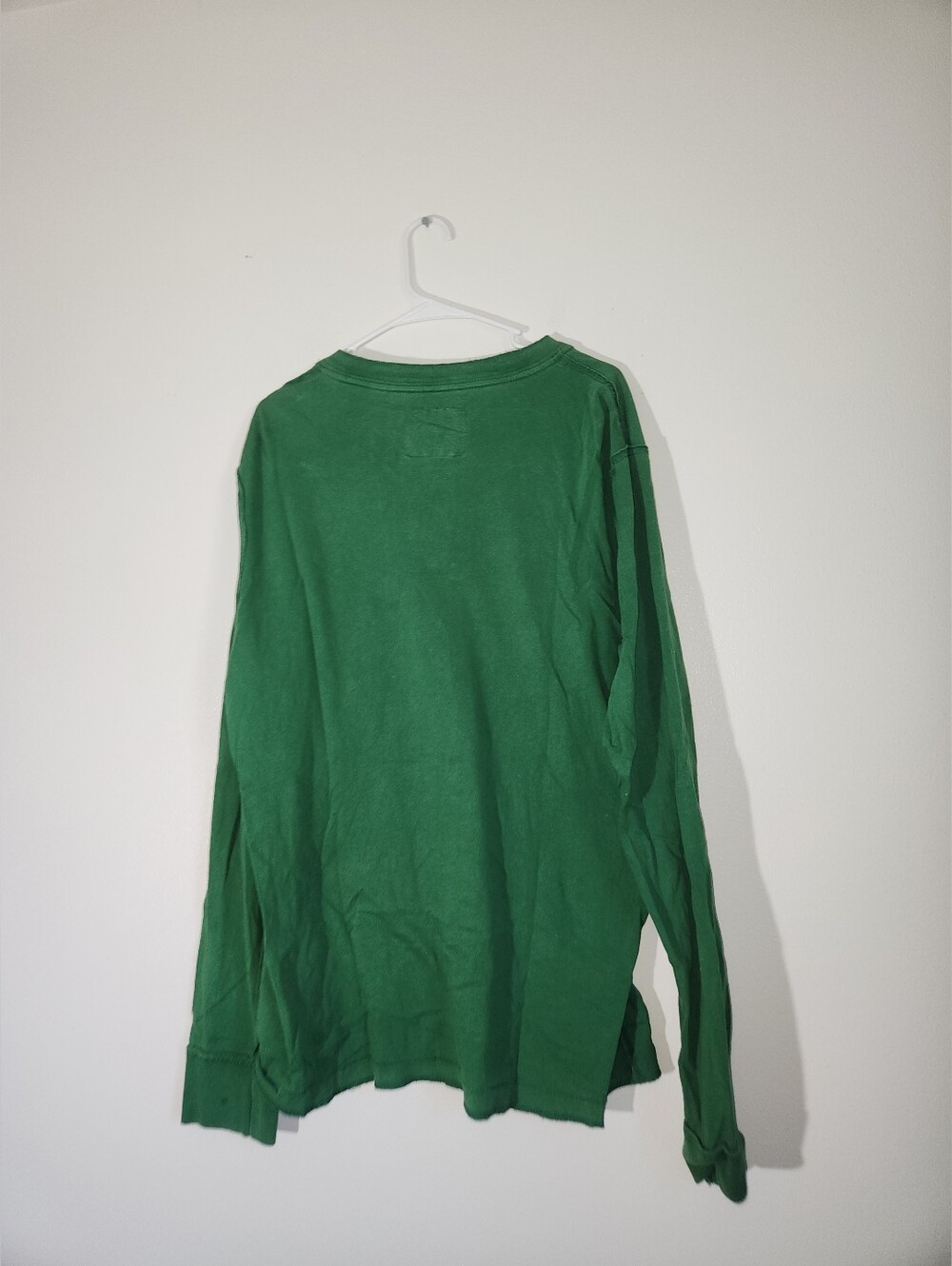 Men's Aeropostale Long Sleeve Henley Shirt - Green - Picture 4 of 5